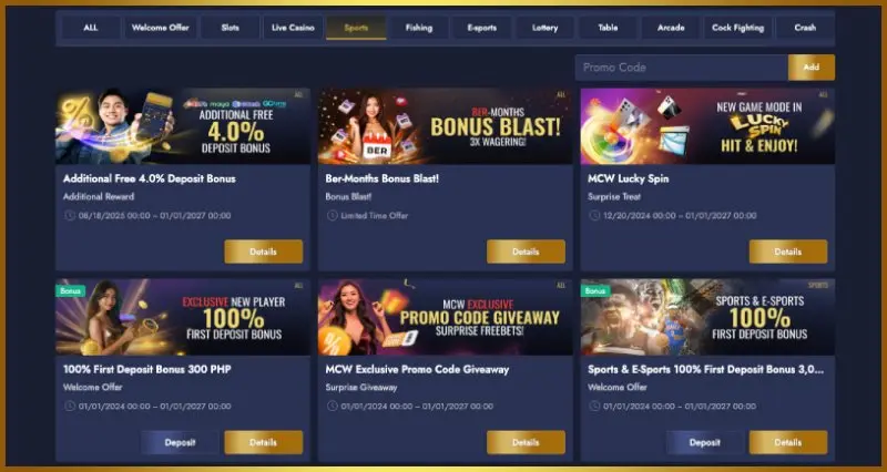 Advantages of Casino MCW